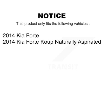 [Avant + Arrière] Kit de plaquette (céramique) de frein pour 2014 Kia Forte Koup KTN-100631