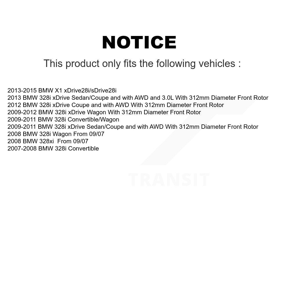 [Avant + Arrière] Kit de plaquette (céramique) de frein pour BMW 328i xDrive X1 328xi KTN-100668