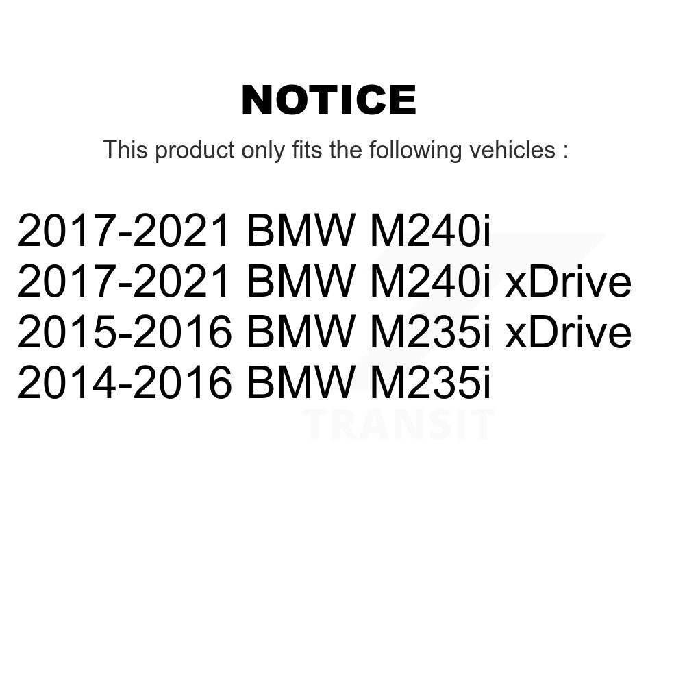 [Avant + Arrière] Kit de plaquette (céramique) de frein pour BMW 328i 428i Gran Coupe 230i xDrive 228i M240i KTN-100670