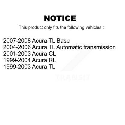 [Avant + Arrière] Kit de plaquette (céramique) de frein pour Acura TL RL CL KTN-100678