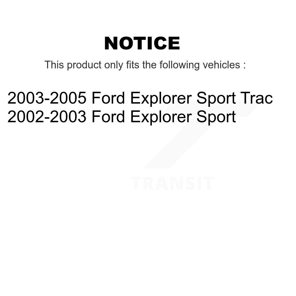 [Avant + Arrière] Kit de plaquette (céramique) de frein pour Ford Explorer Sport Trac KTN-100682