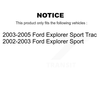 [Avant + Arrière] Kit de plaquette (céramique) de frein pour Ford Explorer Sport Trac KTN-100682