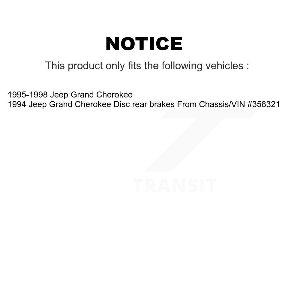 [Avant + Arrière] Kit de plaquette (céramique) de frein pour Jeep Grand Cherokee KTN-100683