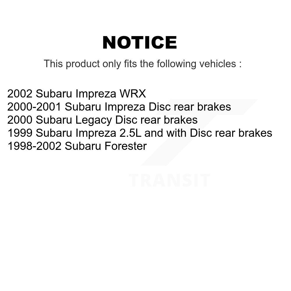 [Avant + Arrière] Kit de plaquette (céramique) de frein pour Subaru Forester Impreza Legacy KTN-100750