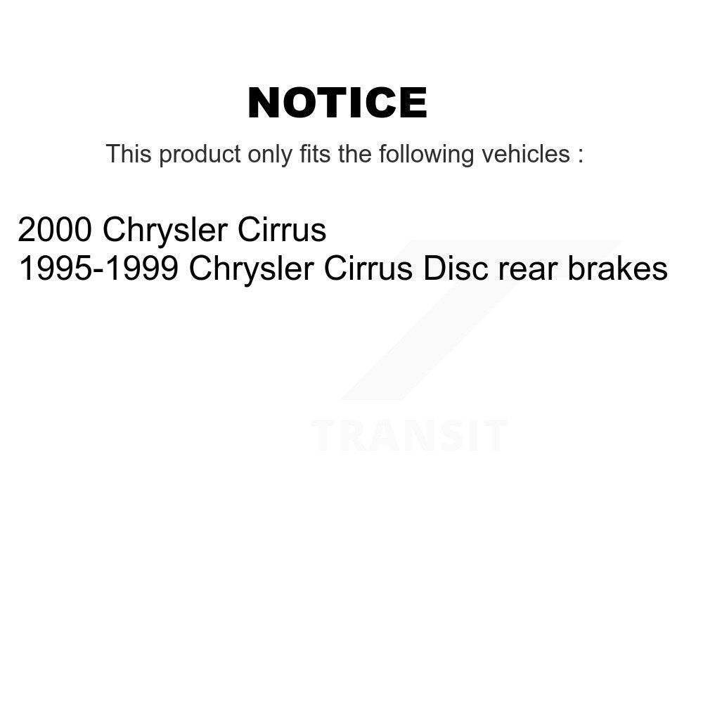 [Avant + Arrière] Kit de plaquette (céramique) de frein pour Chrysler Cirrus KTN-100773