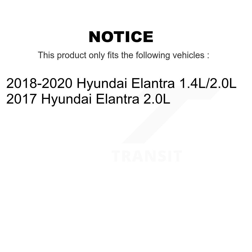 [Avant + Arrière] Kit de plaquette (céramique) de frein pour Hyundai Elantra KTN-100836
