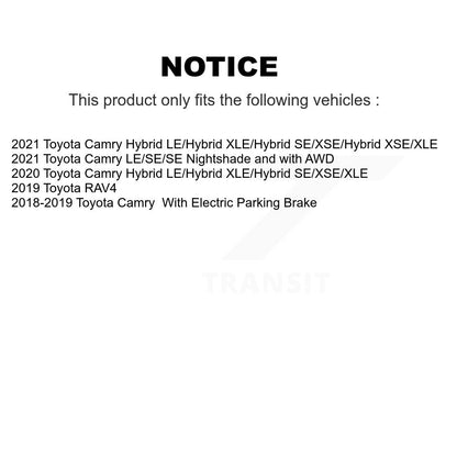 [Avant + Arrière] Kit de plaquette (céramique) de frein pour Toyota Camry KTN-100842