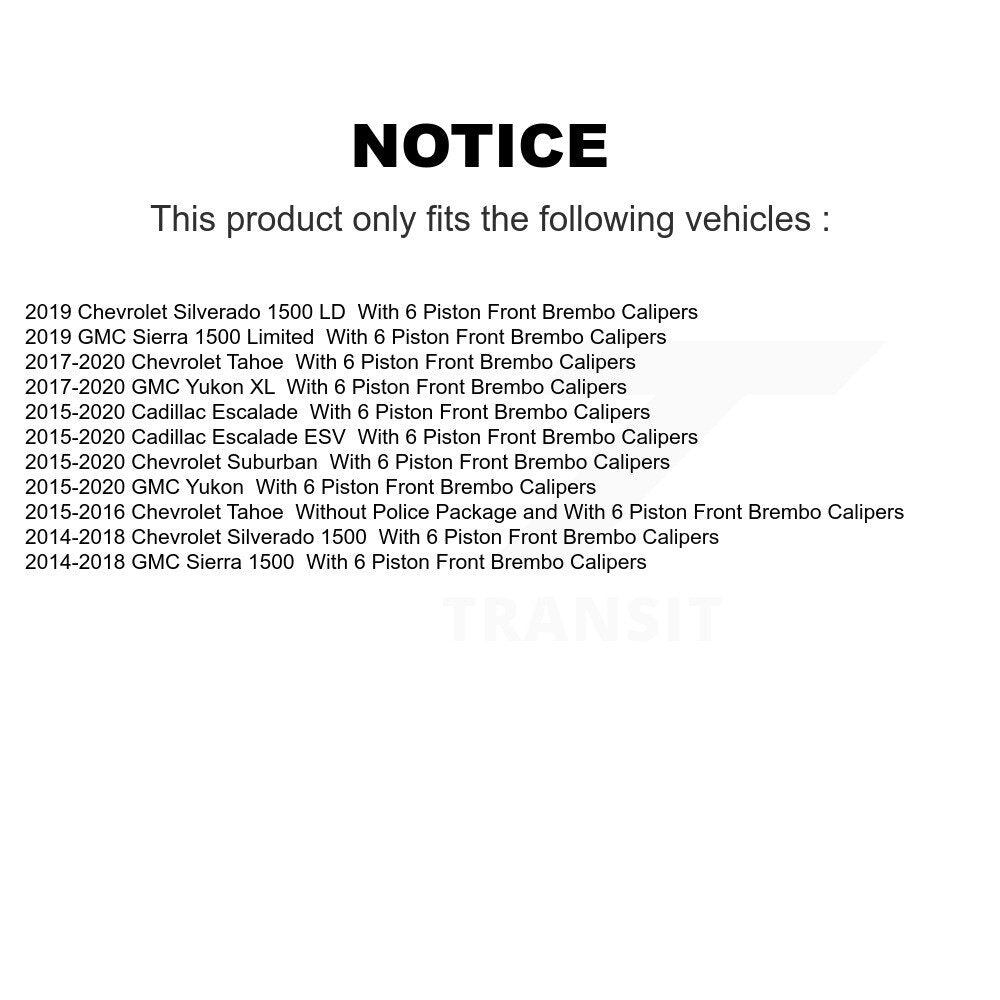 [Avant et Arrière] Plaquette de frein pour GMC Chevrolet Sierra 1500 Silverado LD KTN-100938