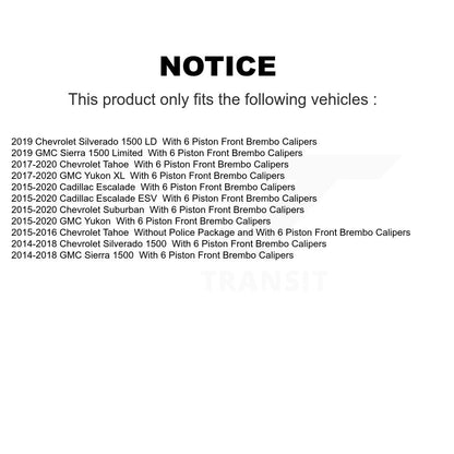[Avant et Arrière] Plaquette de frein pour GMC Chevrolet Sierra 1500 Silverado LD KTN-100938