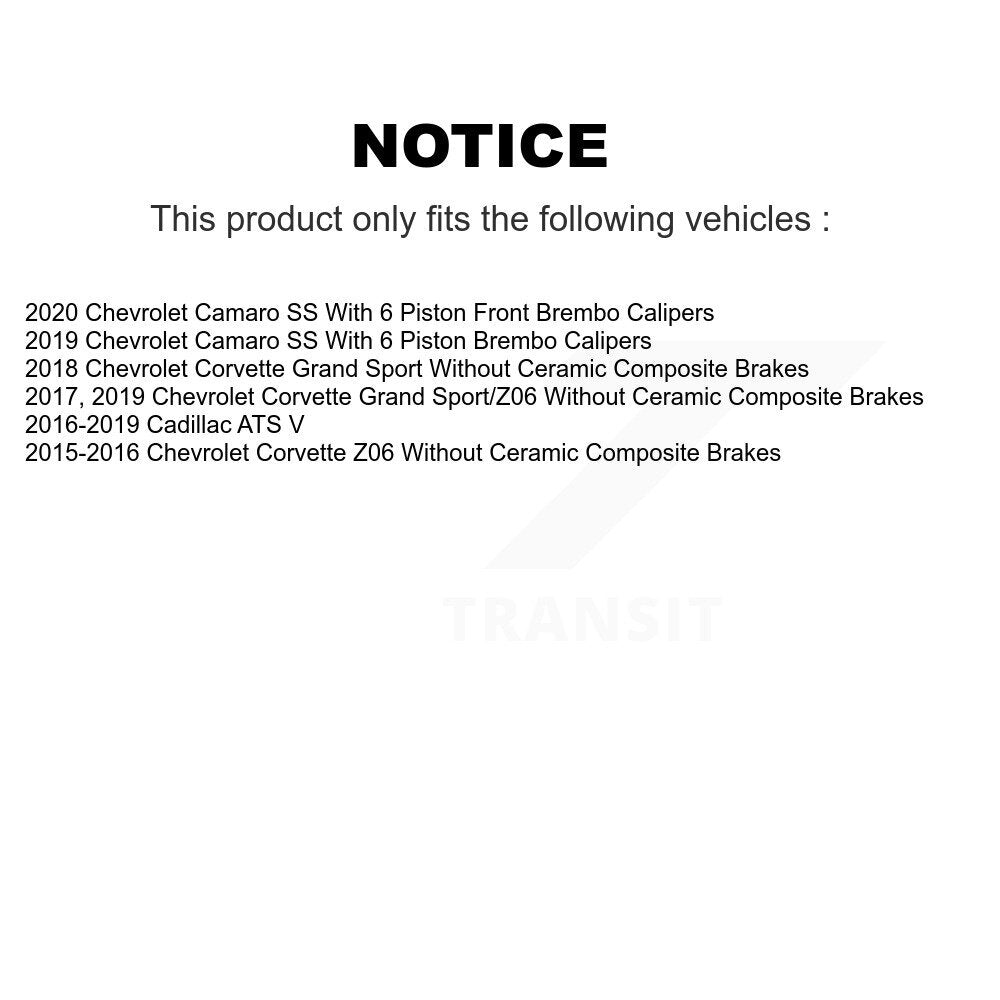 [Avant et Arrière] Plaquette de frein pour Chevrolet Corvette Cadillac ATS Camaro KTN-100944