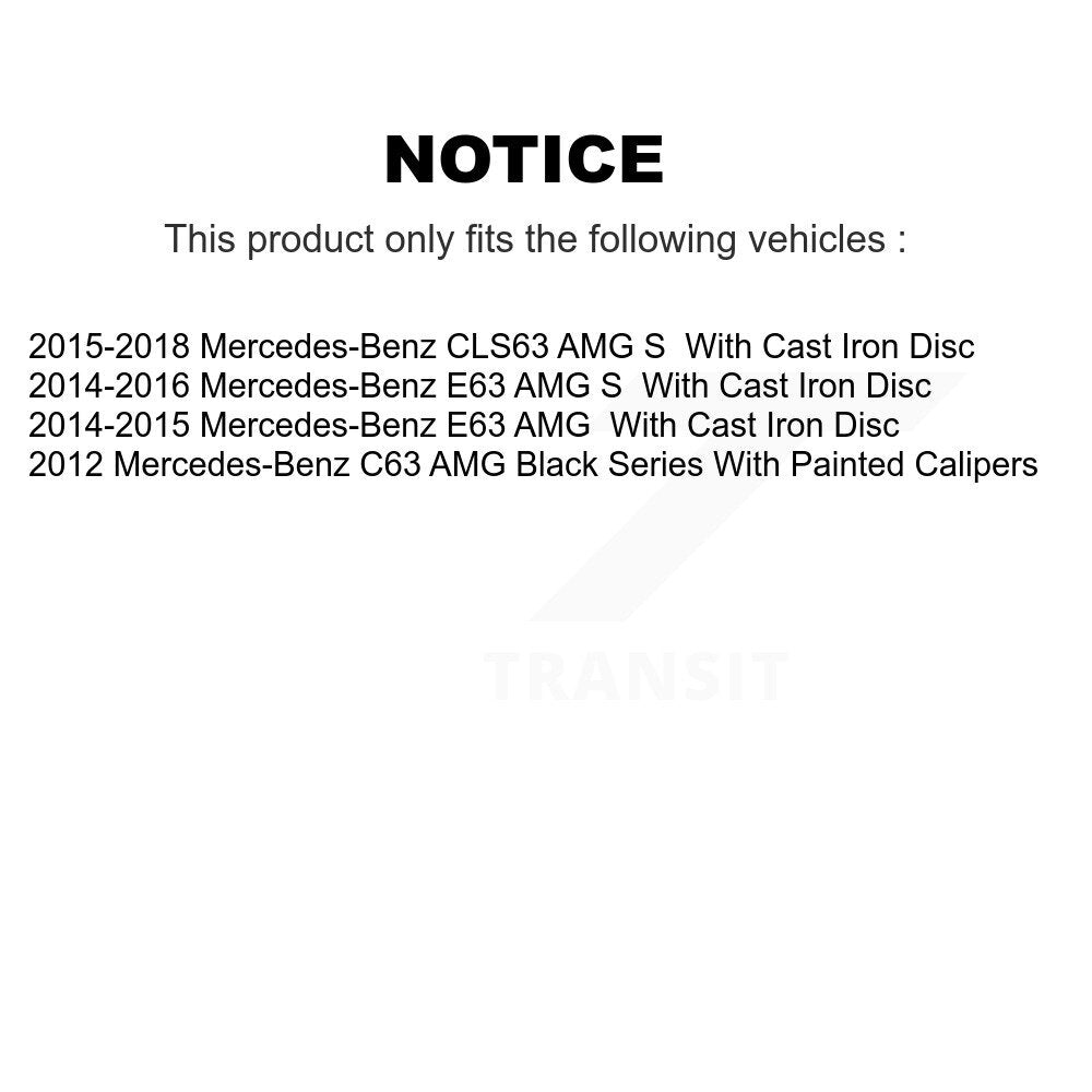 [Avant et Arrière] Plaquette de frein pour Mercedes-Benz E63 AMG S C63 CLS63 KTN-100965