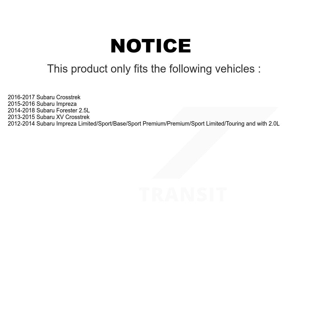 [Avant et Arrière] Plaquette de frein pour Subaru Forester Impreza XV Crosstrek KTN-100998