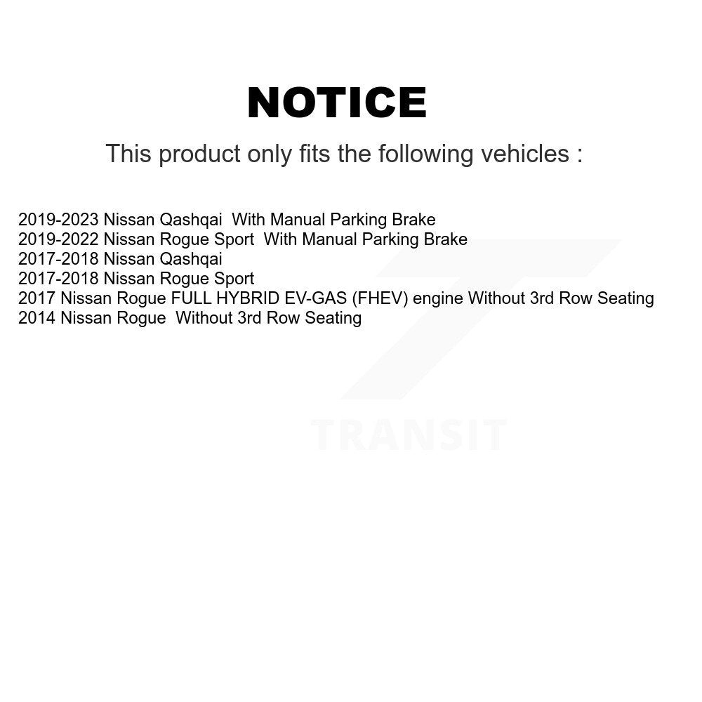 [Avant et Arrière] Plaquette de frein pour Nissan Rogue Sport Qashqai KTN-101001