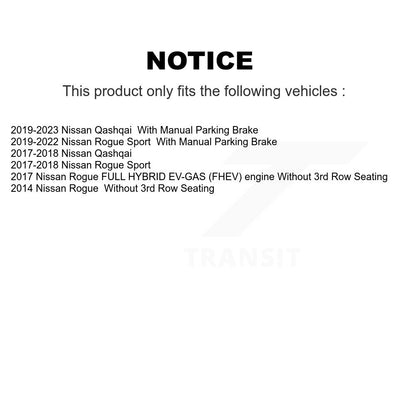 [Avant et Arrière] Plaquette de frein pour Nissan Rogue Sport Qashqai KTN-101001