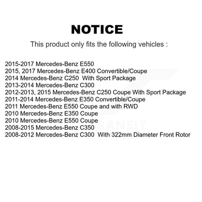[Avant et Arrière] Plaquette de frein pour Mercedes-Benz C300 E350 C350 C250 E400 KTN-101008