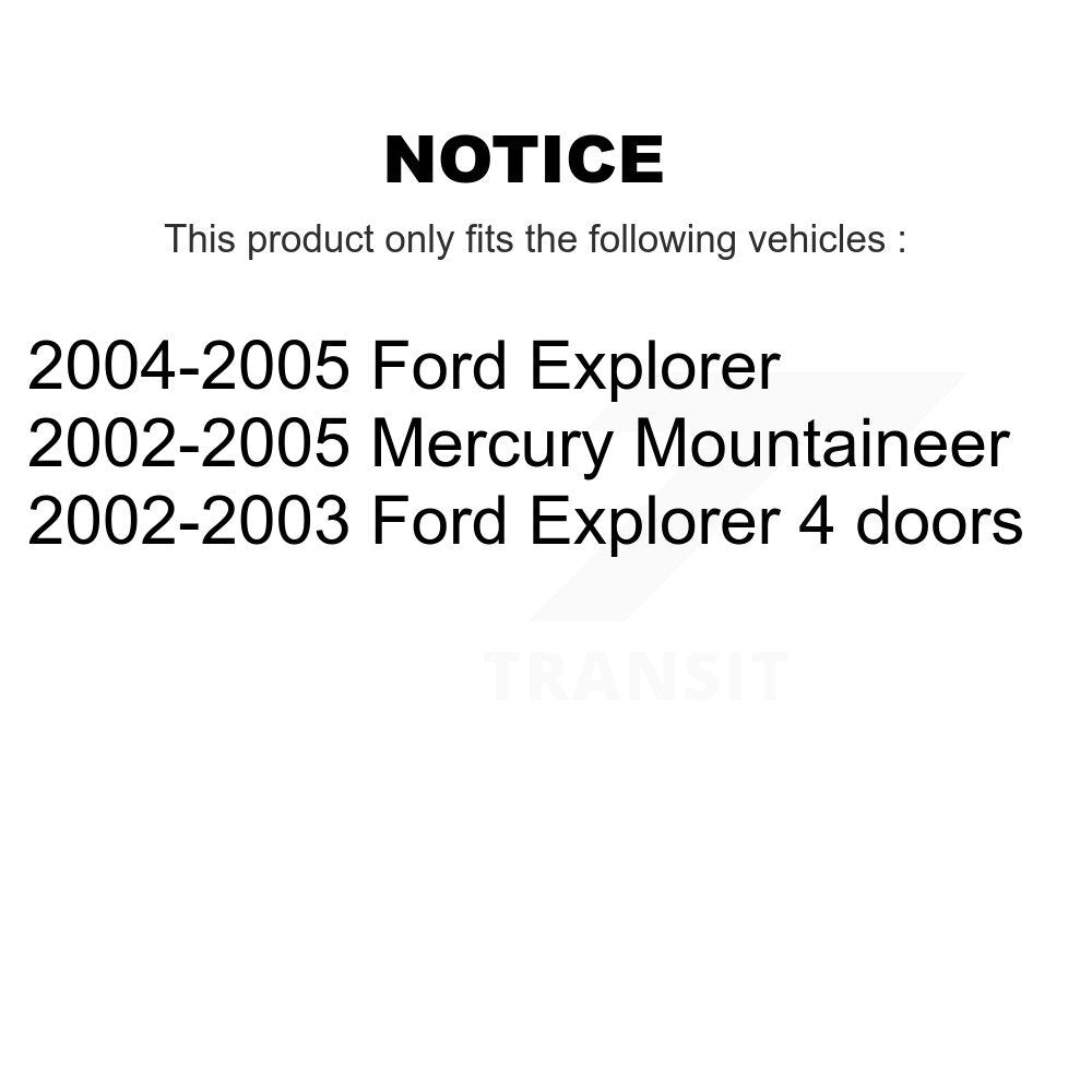 [Avant] Kit d'ensemble de bras de suspension et joint à rotule pour Ford Explorer Mercury Mountaineer KTR-100015