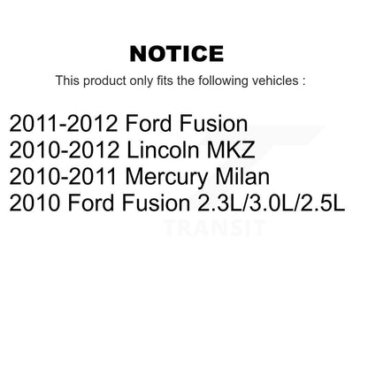 [Avant] Kit d'ensemble de bras de suspension et joint à rotule pour Ford Fusion Lincoln MKZ Mercury Milan KTR-100017