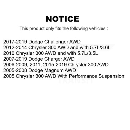 [Avant] Kit d'ensemble de bras de suspension et joint à rotule pour Dodge Charger Chrysler 300 Challenger Magnum KTR-100021