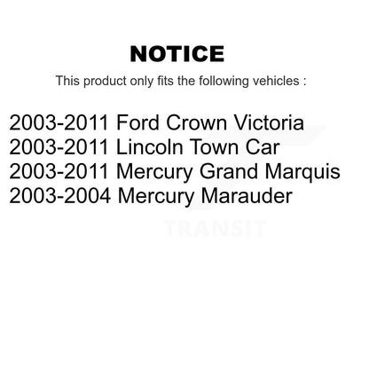 [Avant] Kit d'ensemble de bras de suspension et joint à rotule pour Ford Crown Victoria Mercury Grand Marquis Lincoln Town Car Marauder KTR-100030