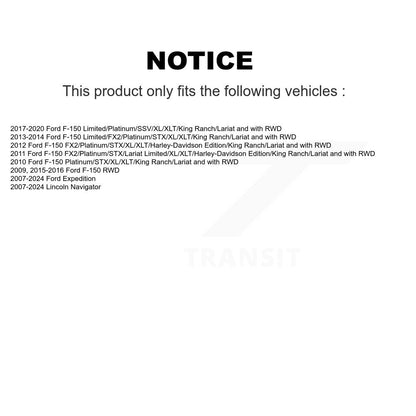[Avant] Kit d'ensemble de bras de suspension et joint à rotule pour Ford F-150 Expedition Lincoln Navigator KTR-100035