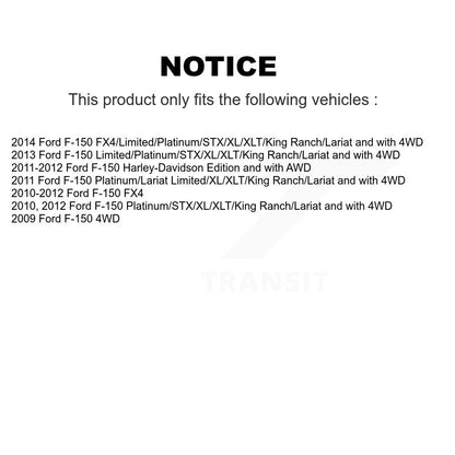 [Avant] Kit d'ensemble de bras de suspension et joint à rotule pour Ford F-150 KTR-100036