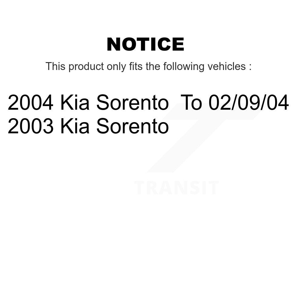 [Avant] Kit d'ensemble de bras de suspension et joint à rotule pour Kia Sorento KTR-100041