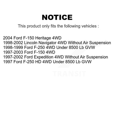 [Avant] Kit d'ensemble de bras de suspension et joint à rotule pour Ford F-150 Expedition Lincoln Navigator F-250 4WD KTR-100048