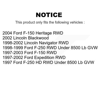 [Avant] Kit d'ensemble de bras de suspension et joint à rotule pour Ford F-150 Expedition Lincoln Navigator F-250 Blackwood KTR-100050