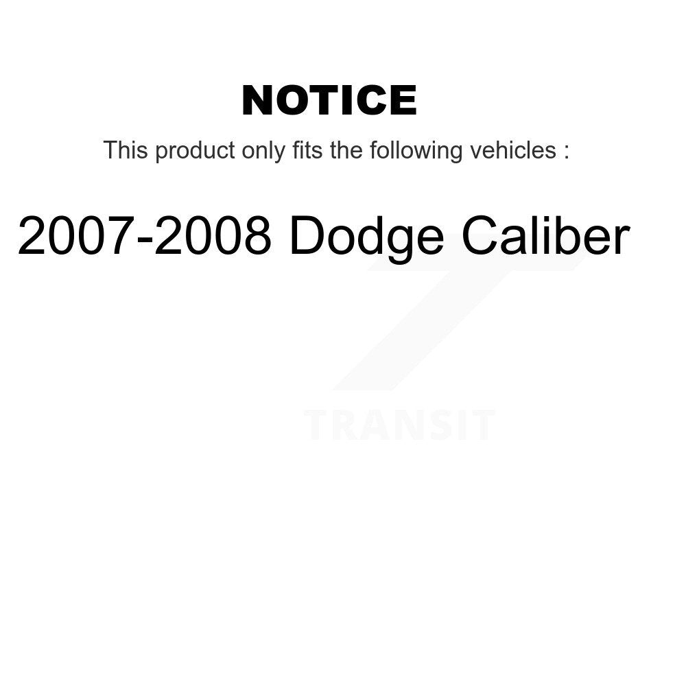 [Avant] Kit d'ensemble de bras de suspension et joint à rotule pour 2007-2008 Dodge Caliber KTR-100065