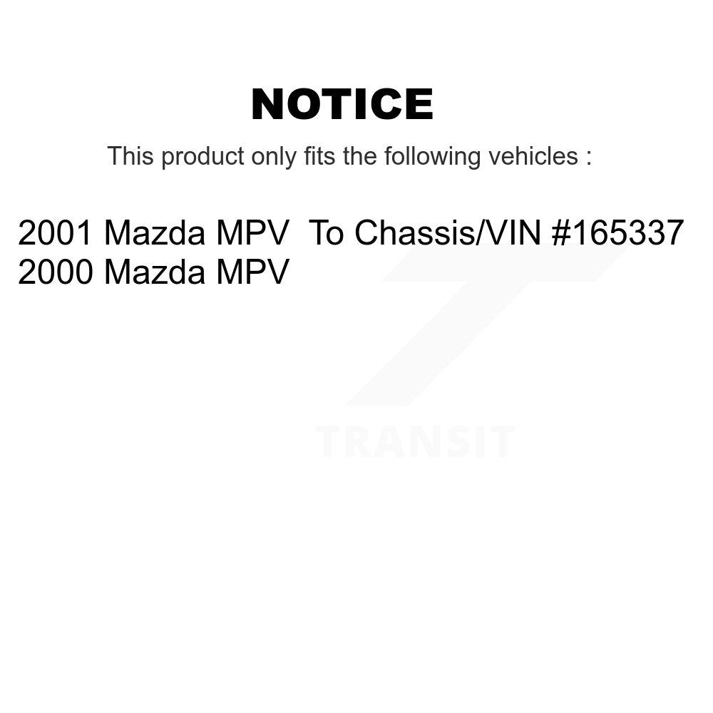 [Avant] Kit d'ensemble de bras de suspension et joint à rotule pour Mazda MPV KTR-100091