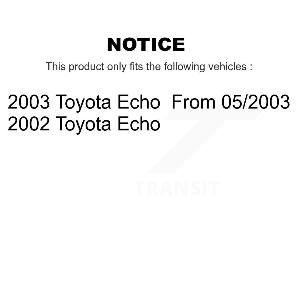 [Avant] Kit d'ensemble de bras de suspension et joint à rotule pour Toyota Echo KTR-100096