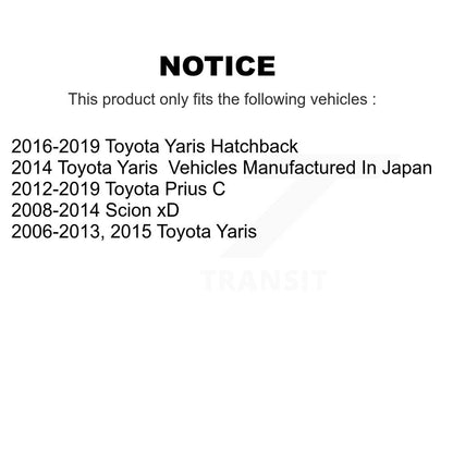 [Avant] Kit d'ensemble de bras de suspension et joint à rotule pour Toyota Yaris Prius C Scion xD KTR-100116