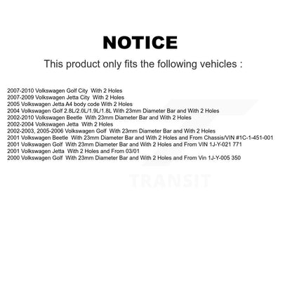 [Avant] Kit d'ensemble de bras de suspension et joint à rotule pour Volkswagen Jetta Beetle Golf City KTR-100127