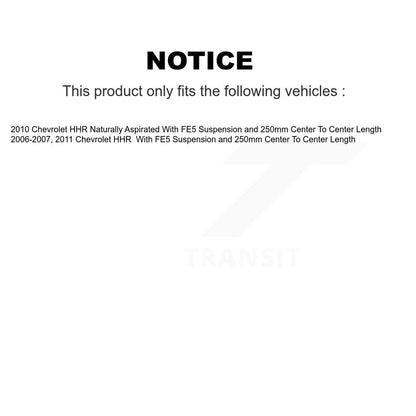 [Avant] Kit d'ensemble de bras de suspension et joint à rotule pour Chevrolet HHR avec FE5 KTR-100131