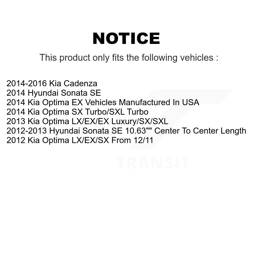 [Avant] Kit d'ensemble de bras de suspension et joint à rotule pour Hyundai Sonata Kia Optima Cadenza KTR-100162