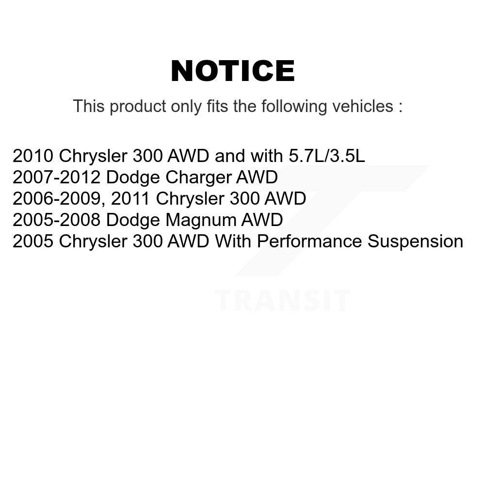 [Avant] Kit d'ensemble de bras de suspension et joint à rotule pour Chrysler 300 Dodge Charger Magnum KTR-100171