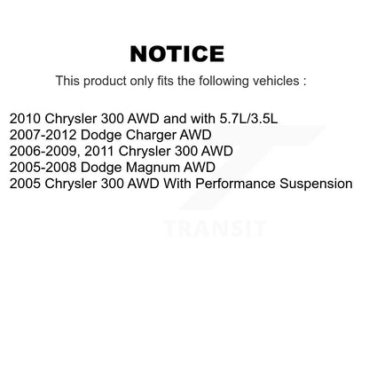 [Avant] Kit d'ensemble de bras de suspension et joint à rotule pour Chrysler 300 Dodge Charger Magnum KTR-100171