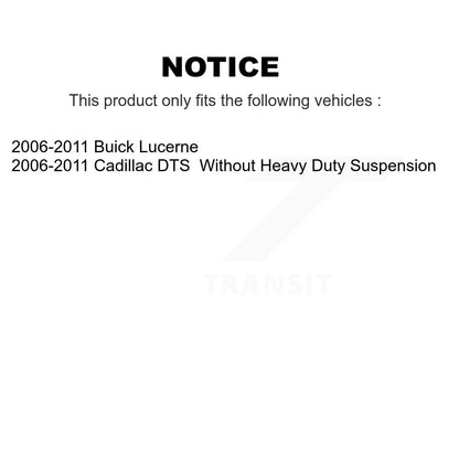 [Avant] Kit d'ensemble de bras de suspension et joint à rotule pour 2006-2011 Buick Lucerne Cadillac DTS KTR-100177