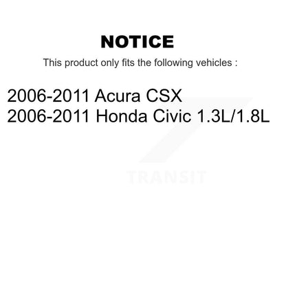 [Avant] Kit d'ensemble de bras de suspension et joint à rotule pour 2006-2011 Honda Civic Acura CSX KTR-100213