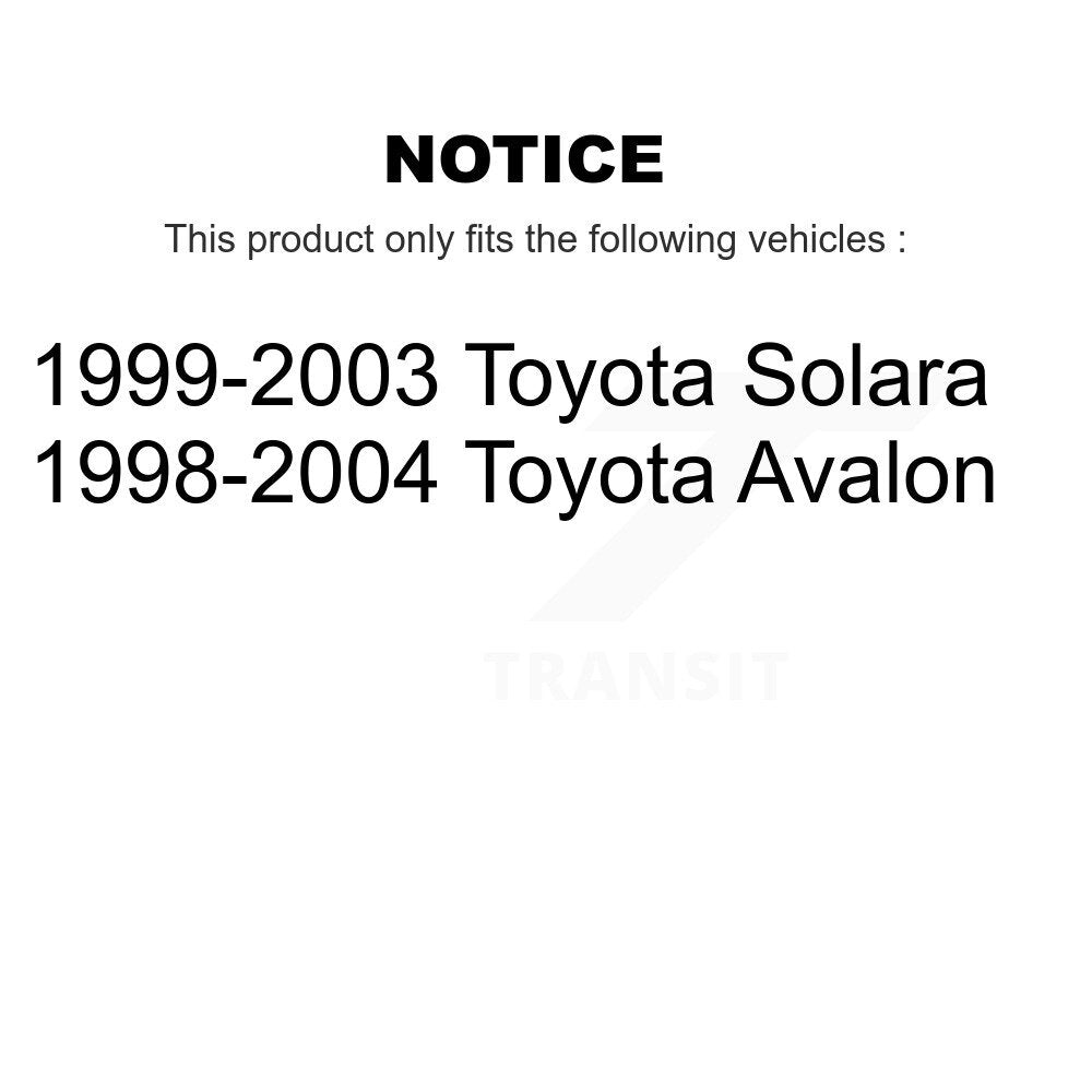 [Avant] Kit d'ensemble de bras de suspension et joint à rotule pour Toyota Avalon Solara KTR-100223