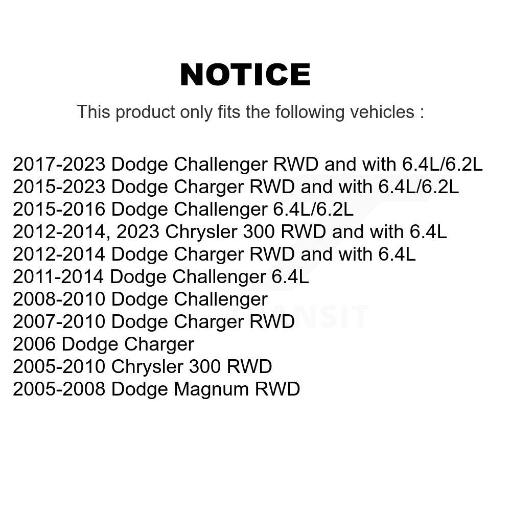 [Avant] Kit d'ensemble de bras de suspension et joint à rotule pour Dodge Charger Chrysler 300 Challenger Magnum KTR-100256