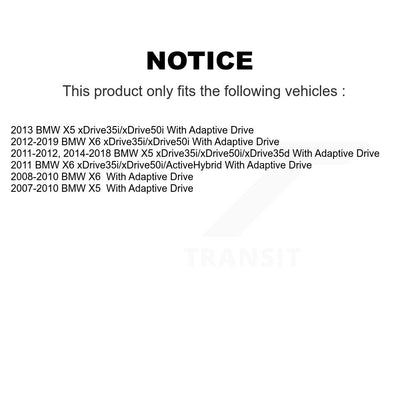 [Avant] Kit d'ensemble de bras de suspension et joint à rotule pour BMW X5 X6 avec Adaptive Drive KTR-100258