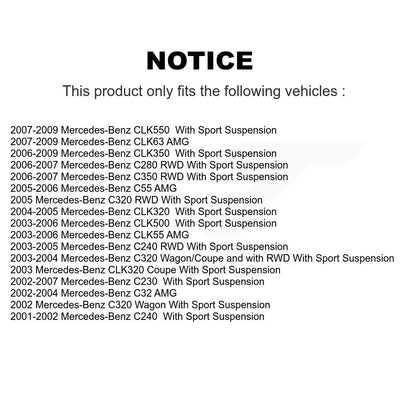 [Avant] Kit d'ensemble de bras de suspension et joint à rotule pour Mercedes-Benz C230 C240 CLK350 C320 C280 CLK320 CLK550 C350 CLK55 AMG C32 C55 CLK63 KTR-100291