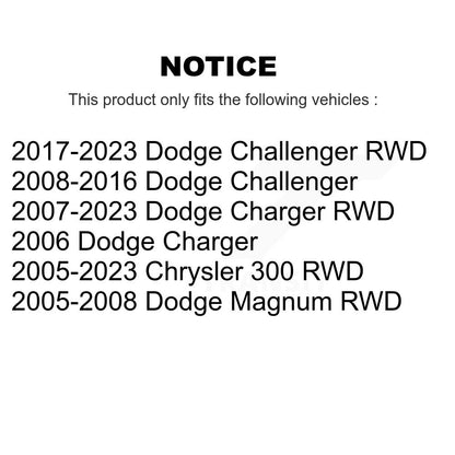 [Avant] Kit d'ensemble de bras de suspension et joint à rotule pour Dodge Charger Chrysler 300 Challenger Magnum KTR-100301
