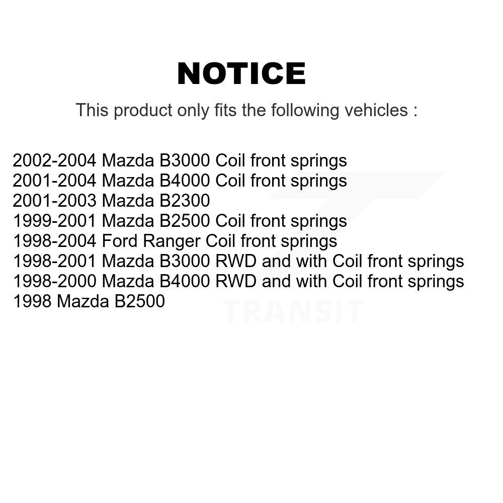 [Avant] Kit d'ensemble de bras de suspension et joint à rotule pour Ford Ranger Mazda B3000 B2500 B4000 B2300 KTR-100345