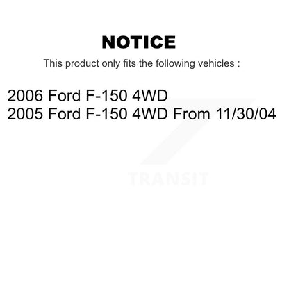 [Avant] Kit d'ensemble de bras de suspension et joint à rotule pour Ford F-150 4WD KTR-100354