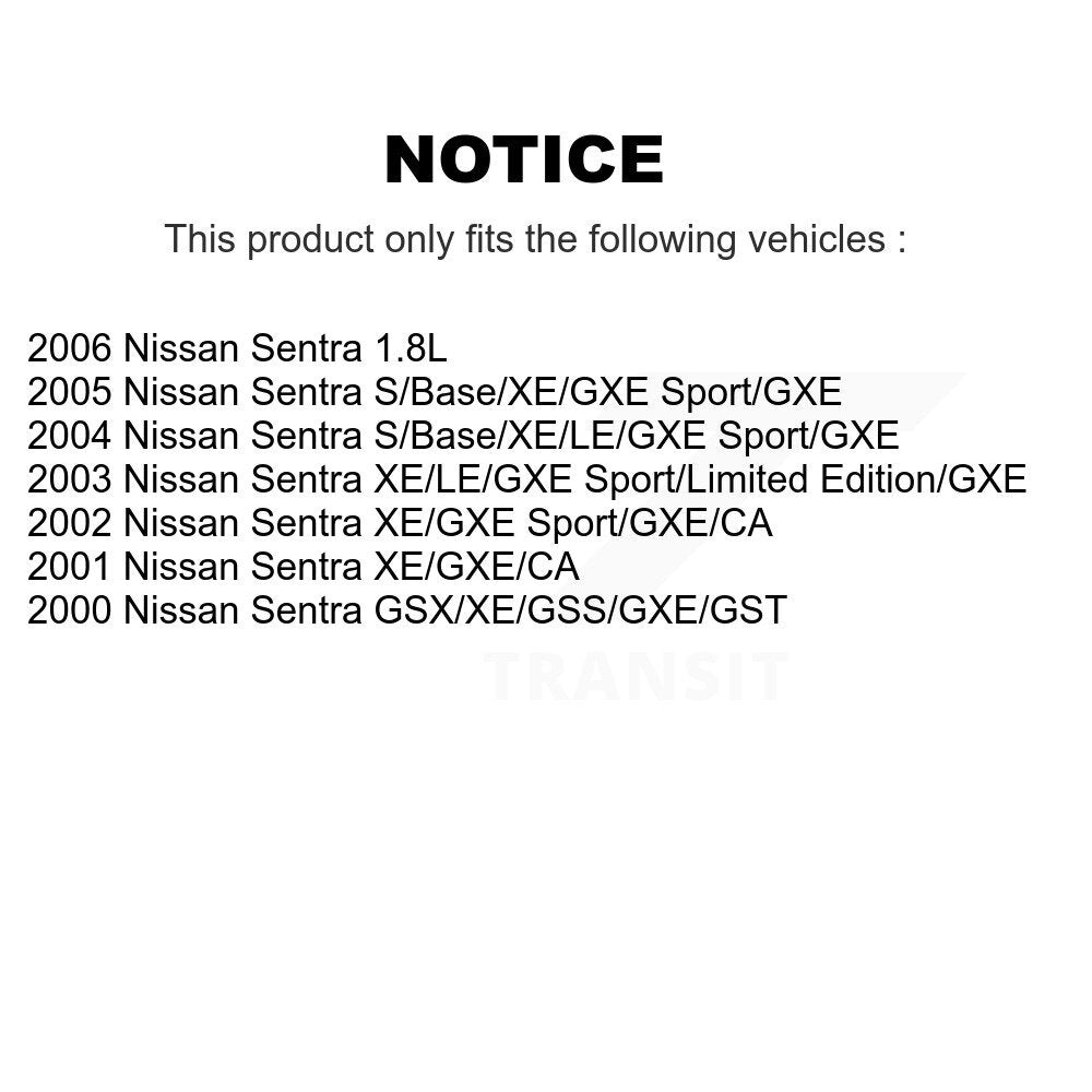 [Avant] Kit d'ensemble de bras de suspension et joint à rotule pour Nissan Sentra KTR-100386