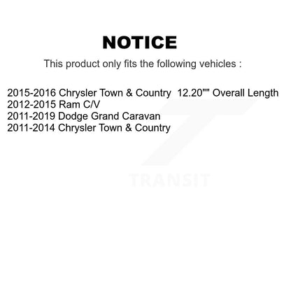 [Avant] Kit d'ensemble de bras de suspension et joint à rotule pour Dodge Grand Caravan Chrysler Town & Country Ram C/V KTR-100424