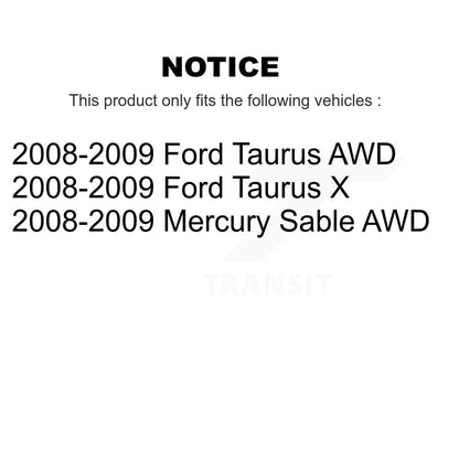 [Avant] Kit d'ensemble de bras de suspension et joint à rotule pour 2008-2009 Ford Taurus X Mercury Sable KTR-100457