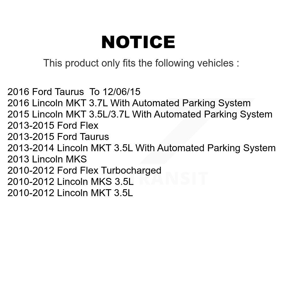 [Avant] Kit d'ensemble de bras de suspension et joint à rotule pour Ford Taurus Flex Lincoln MKS MKT KTR-100475